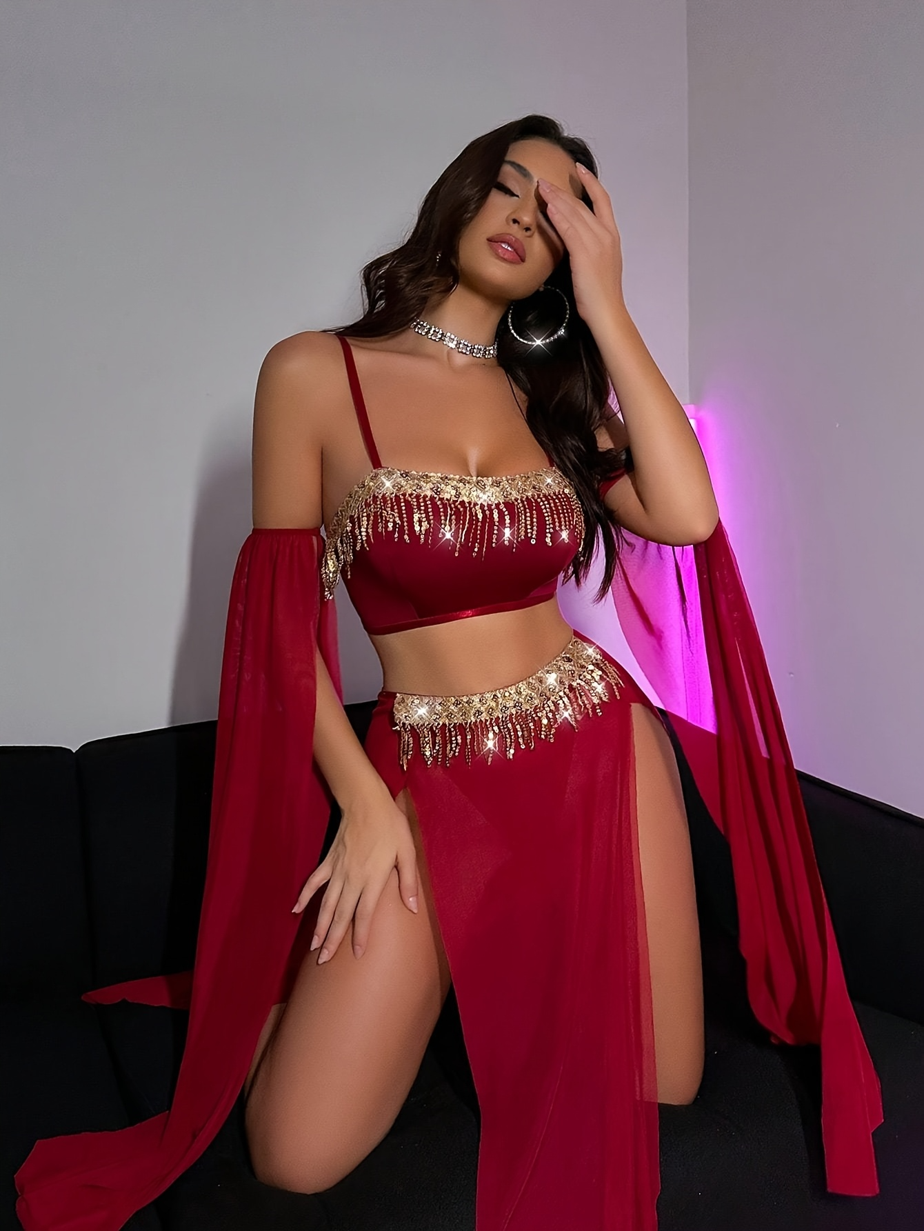 Egyptian Queen Belly Dance Lingerie Set